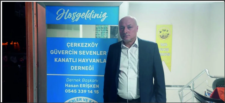 ÇERKEZKÖY GÜVERCİN SEVENLER VE KANATLI HAYVANLAR DERNEĞİ FAALİYETE GİRDİ