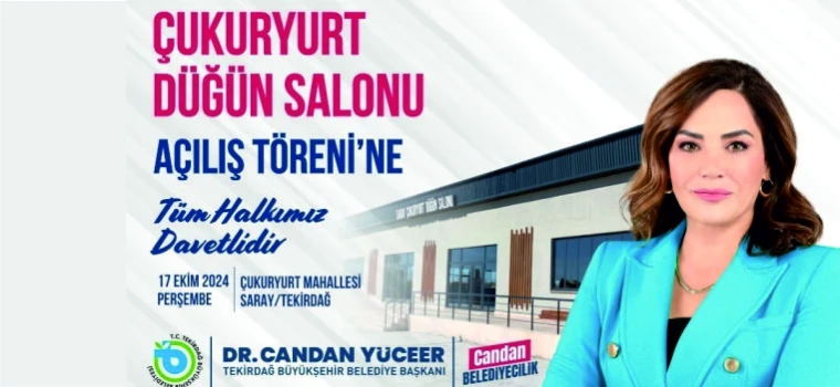 ÇUKURYURT DÜĞÜN SALONU HİZMETE SUNULUYOR