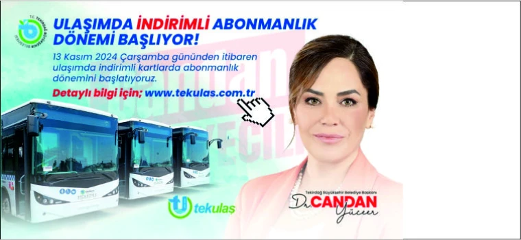 ULAŞIMDA İNDİRİMLİ ABONMALIK DÖNEMİ BAŞLIYOR