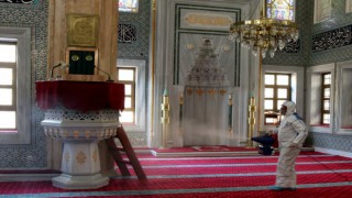 ÇERKEZKÖY BELEDİYESİ ORTAK KULLANIM ALANLARINI DEZENFEKTE ETTİ