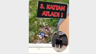 POLİSTEN KAÇARKEN, 3. KATTAN ATLAYIP BELİNİ KIRDI 