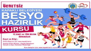 BELEDİYEDEN ÜCRETSİZ ‘BESYO’ KURSU