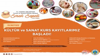 ÜCRETSİZ KÜLTÜR SANAT KURSLARI BAŞLADI