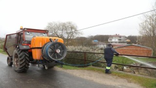 KAPAKLI BELEDİYESİ LARVA İLE MÜCADELE ÇALIŞMALARINA BAŞLADI