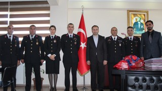 JANDARMADAN KAYMAKAM BAYRAM SAĞIR’A ZİYARET