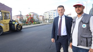 BAŞKAN ÇETİN ASFALT ÇALIŞMALARINI İNCELEDİ