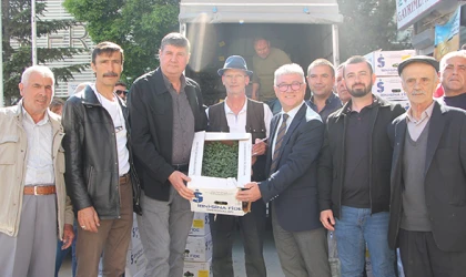 BÜYÜKŞEHİR, ÇERKEZKÖY’DE 19 BİN ADET FİDE DAĞITTI