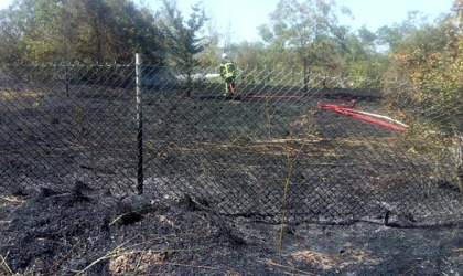 OTOBANDAN ATILAN SİGARA İZMARİTİ YANGIN ÇIKARDI