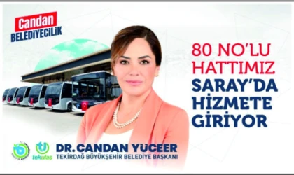 BÜYÜKŞEHİR’İN 80 NO’LU HAT HİZMETİ SARAY’DA DEVREYE GİRİYOR