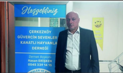 ÇERKEZKÖY GÜVERCİN SEVENLER VE KANATLI HAYVANLAR DERNEĞİ FAALİYETE GİRDİ