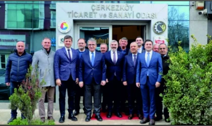 CHP EKONOMİ MASASI ÇERKEZKÖY’DE ZİYARETLERDE BULUNDU