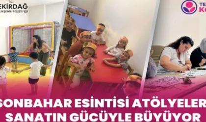 “SONBAHAR ATÖLYELERİYLE ÇERKEZKÖY’DE KADINLAR VE ÇOCUKLAR YARATICI VE DUYGUSAL KEŞFE ÇIKTI”