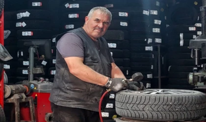 ÇERKEZKÖY’DE LASTİKÇİLER KIŞ LASTİĞİ MESAİSİNE BAŞLADI