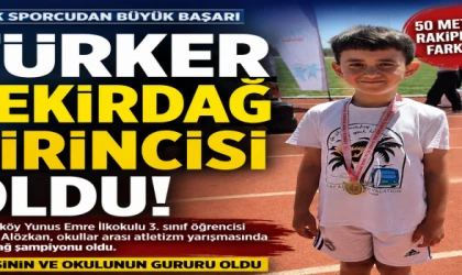50 METREDE TEKİRDAĞ'IN EN HIZLISI
