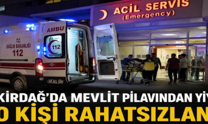 TEKİRDAĞ'DA MEVLİT PİLAVI ŞÜPHESİ: 50 KİŞİ HASTANELİK OLDU