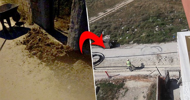 BELEDİYE, O YOLDA ÇALIŞMA BAŞLATTI