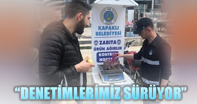 VATANDAŞ PAZARDAN ALDIĞI ÜRÜNÜ KENDİSİ TARTIYOR