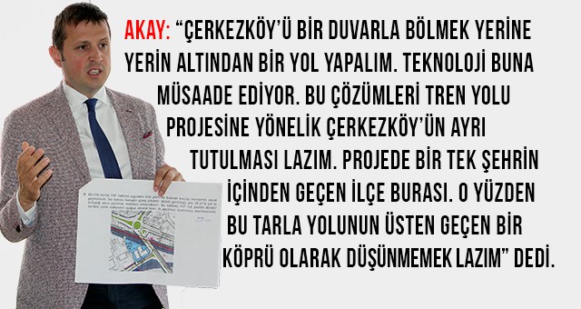 AKAY, HIZLI TREN PROJESİ’NE DİKKAT ÇEKTİ