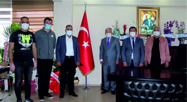 MUSTAFA AS VE EKİBİNDEN KAYMAKAM DURU’YA HAYIRLI OLSUN ZİYARETİ