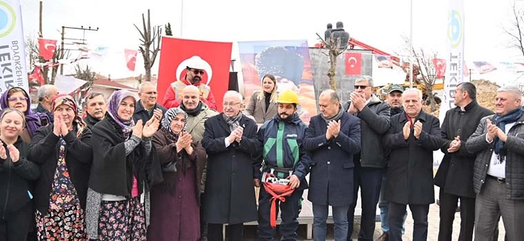 DÜĞÜN SALONU'NUN TEMELİ TÖRENLE ATILDI