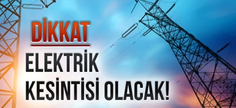 ÇERKEZKÖY, KAPAKLI VE SARAY’A 6 SAAT ELEKTRİK VERİLEMEYECEK