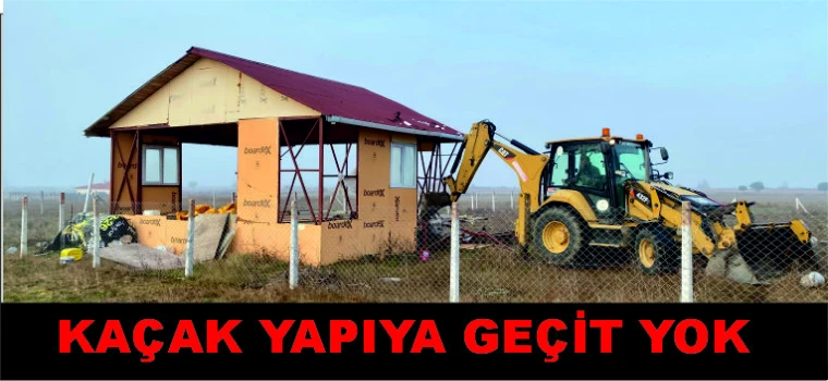 SARAY BELEDİYESİ KAÇAK YAPIYA GEÇİT VERMİYOR