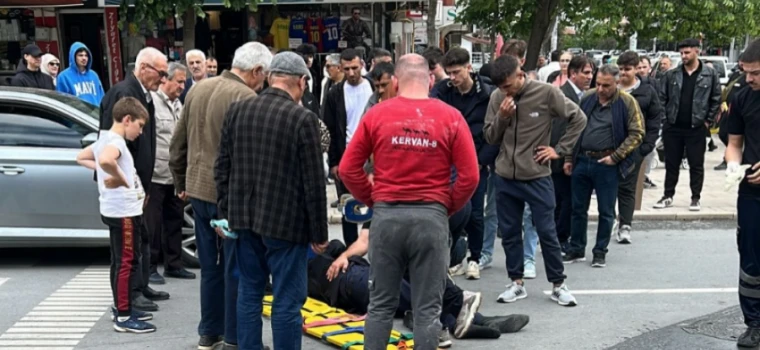Çerkezköy Atatürk Caddesi’nde Araç Yayaya Çarptı: 1 Yaralı
