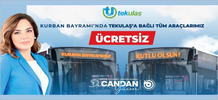 KURBAN BAYRAMI’NDA TOPLU TAŞIMA ÜCRETSİZ