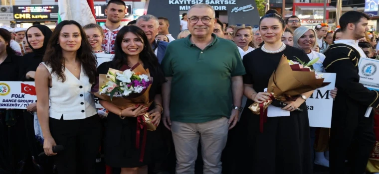 ÇERKEZKÖY’DE İLK KEZ DÜZENLENEN “INTERNATIONAL FOLK DANCE FESTİVALİ” BÜYÜK İLGİ GÖRDÜ