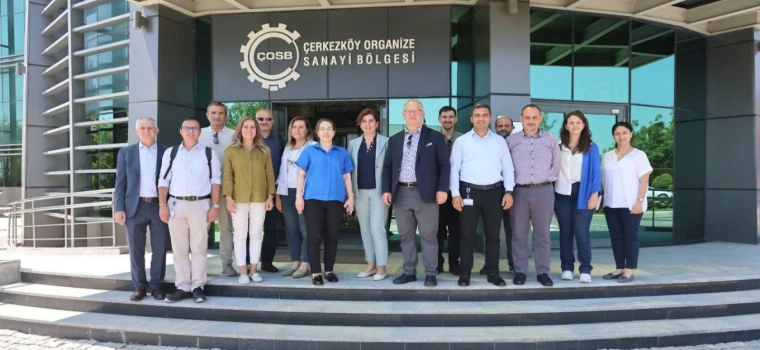 ÇERKEZKÖY OSB MÜDÜRLÜĞÜ, GEBZE OSB MÜDÜRLÜĞÜ YÖNETİCİLERİNİ AĞIRLADI