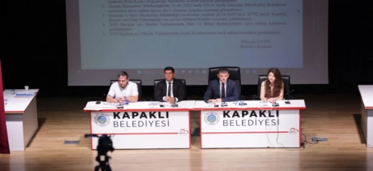 KAPAKLI BELEDİYE MECLİSİ TEMMUZ AYI İLK OTURUMUNU YAPTI