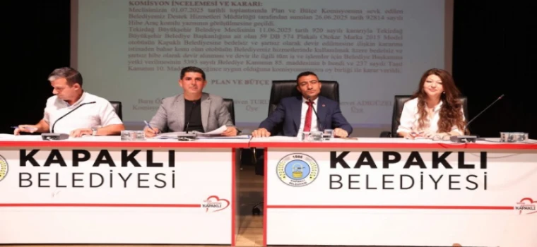 KAPAKLI BELEDİYE MECLİSİ TEMMUZ AYI TOPLANTILARINI TAMAMLADI