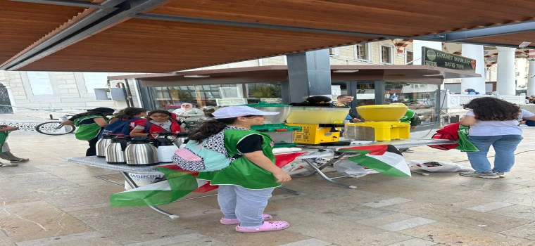 ÇERKEZKÖY’DE YAZ OKULU ÖĞRENCİLERİNDEN GAZZE’YE ANLAMLI DESTEK