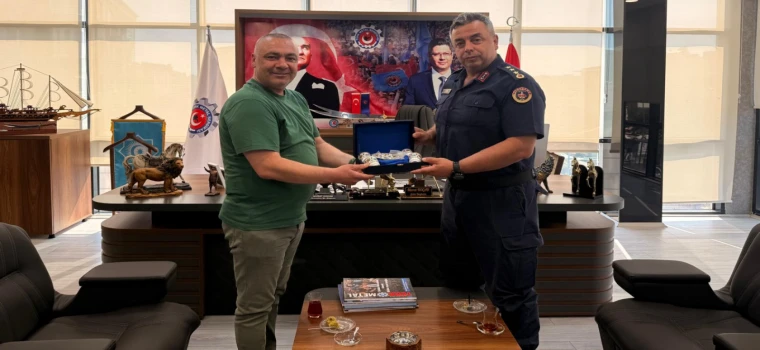 İL JANDARMA KOMUTANI ÇETİN’DEN TÜRK METAL SENDİKASI’NA ZİYARET