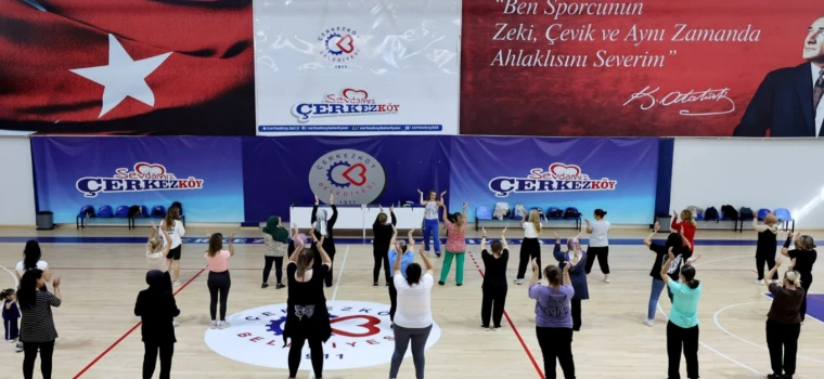 ÇERKEZKÖY BELEDİYESİ GÜZ DÖNEMİ YETİŞKİN SPOR KURSLARI DEVAM EDİYOR