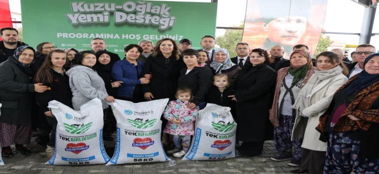 Tekirdağ Büyükşehir’den Hayvancıya Can Suyu: 58,5 Ton Yem Desteği