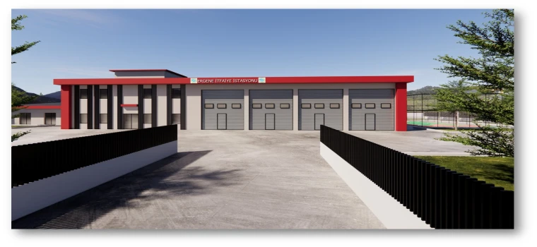 BÜYÜKŞEHİR’DEN ERGENE’YE MODERN İTFAİYE İSTASYONU YATIRIMI