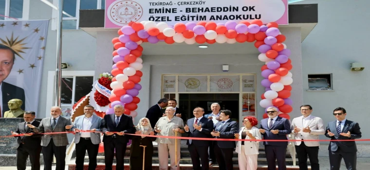 EMİNE-BAHAEDDİN OK ÖZEL EĞİTİM ANAOKULU TÖRENLE AÇILDI