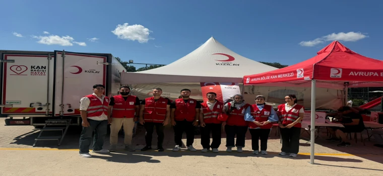 ÇERKEZKÖY'DE 3 GÜNDE 968 ÜNİTE KAN BAĞIŞI TOPLANDI