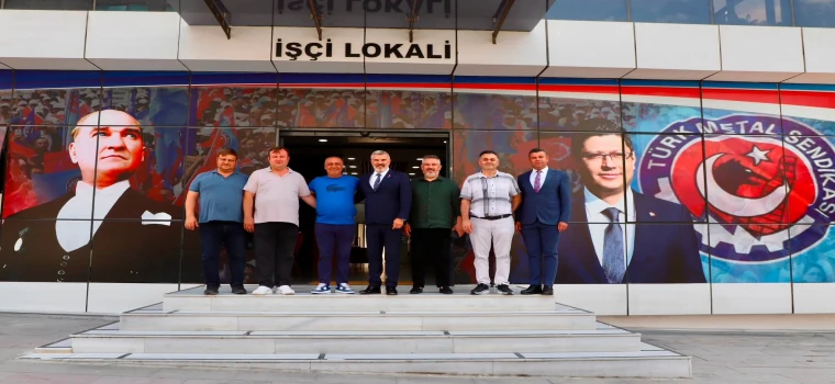 ÇTSO BAŞKANI ÇETİN VE ESNAF ODASI BAŞKANI ZÜMBÜL'DEN MURAT KOÇAK'A HAYIRLI OLSUN ZİYARETİ