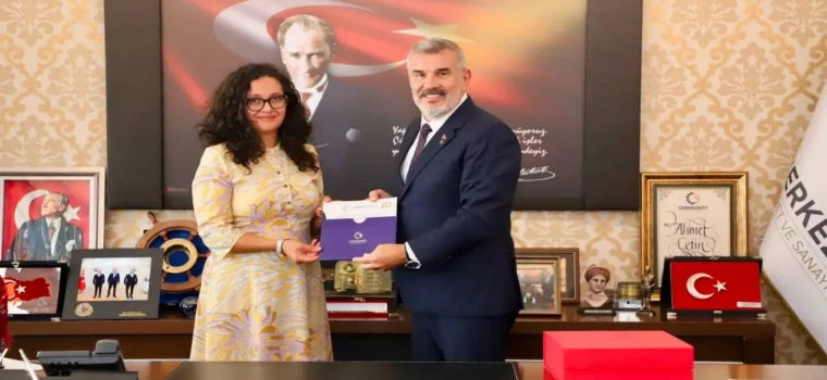 BULGARİSTAN BAŞKONSOLOSU’NDAN ÇERKEZKÖY TSO’YA ZİYARET: ÇEF 2026 VE LOJİSTİK MERKEZİ MASADA