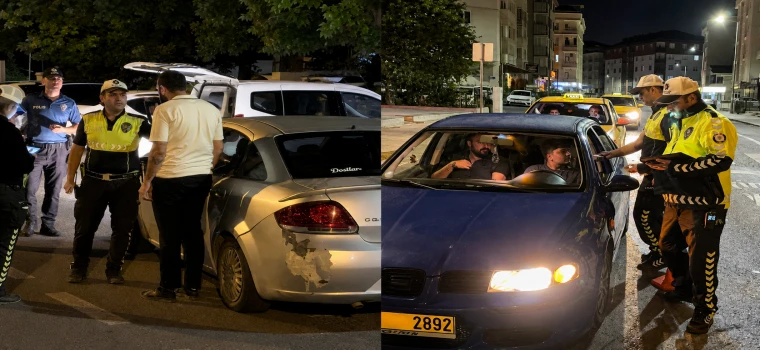 Malkoçoğlu Caddesi’nde trafik ve alkol denetimi
