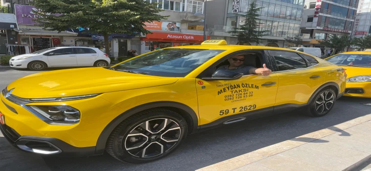 Çerkezköy’de taksicilikte bir ilk: Elektrikli taksi yollarda