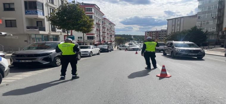 Trafikte kuralsızlığa drone takibi
