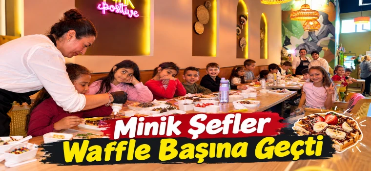 Çerkezköy’de Minik Şeflerden Waffle Şovu
