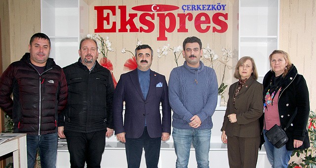 CHP ÇERKEZKÖY İLÇE YÖNETİMİNDEN EKSPRES GAZETESİ’NE ZİYARET