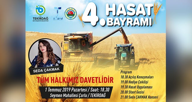 BÜYÜKŞEHİR HASAT BAYRAMI’NI SEYMEN’DE YAPACAK