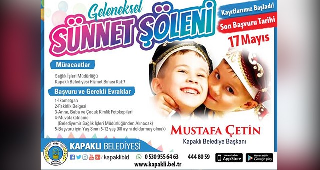 SÜNNET KAYITLARI BAŞLADI