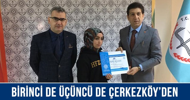 ÇERKEZKÖYLÜ ÖĞRENCİLER YARIŞMAYA DAMGA VURDU