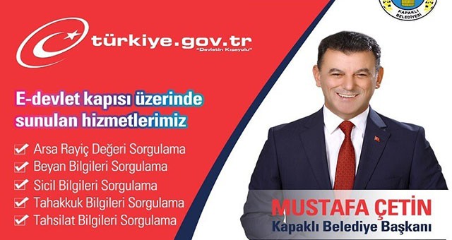 KAPAKLI BELEDİYESİ ARTIK E-DEVLET’TE